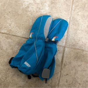 Swany Tots Ski Snow Mittens Turquoise Sz 3-4 Toddler